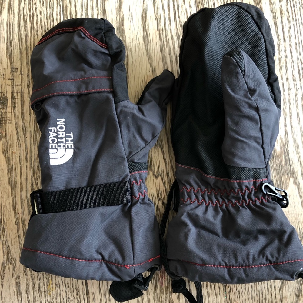 Kids North face mittens